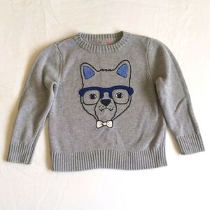 joe fresh boucle graphic cotton knit crewneck sweater 3T toddler boys